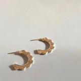 SCALLOPED HOOPS - LARGE