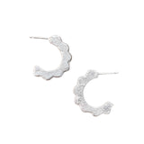 SCALLOPED HOOPS - LARGE