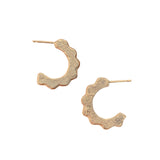 SCALLOPED HOOPS - LARGE