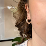 SCALLOPED HOOPS - LARGE